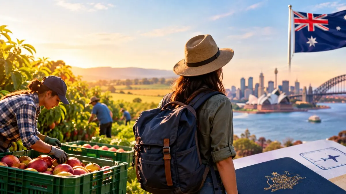 Why are Australian farms worried about the working holiday changes?